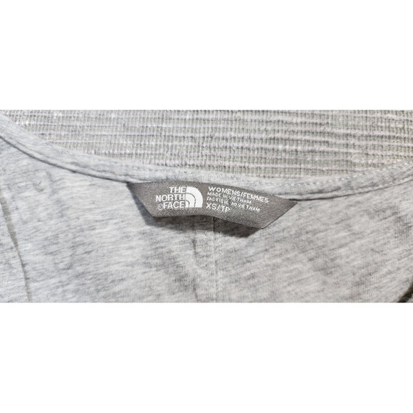 The North Face Womens XS Gray Surplice V-Neck Ruched Empire Waist Jersey Dress - Picture 8 of 13